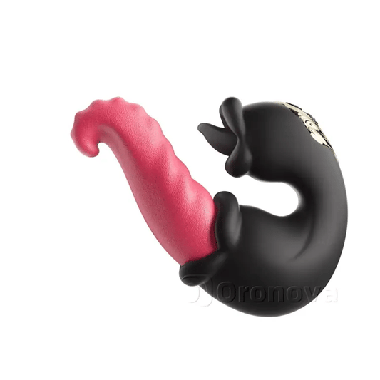 Elite Dual Rose Massager - Thrusting Shaft & Licking Tongue Stimulation
