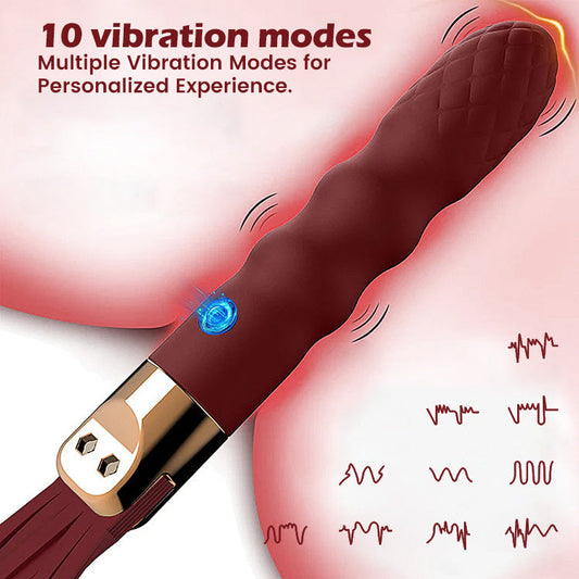 Seductive Vibrating Whip - Integrated G-Spot Massager for Sensory Play
