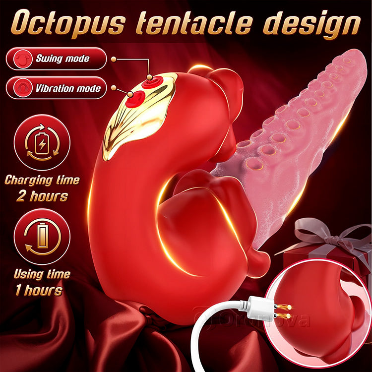 Creative 2-in-1 Octopus Massager - 10-Mode Tongue Teasing Technology