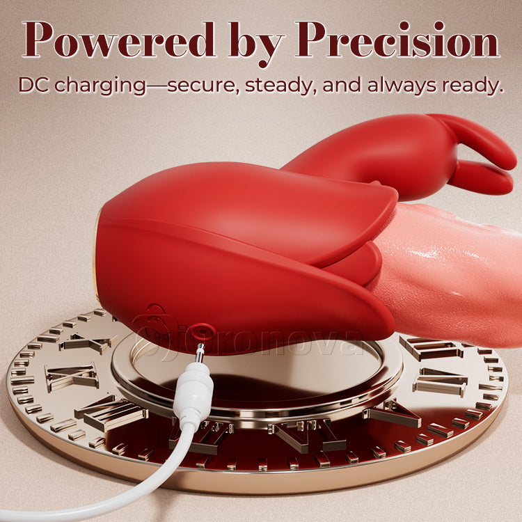 Whisper-Quiet 10-Mode Tongue Massager - Dual-Point Intimate Stimulation