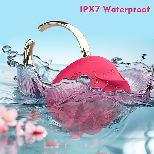 Luxurious 10-Mode Rose Silicone Massager - Rechargeable Clitoral Wellness