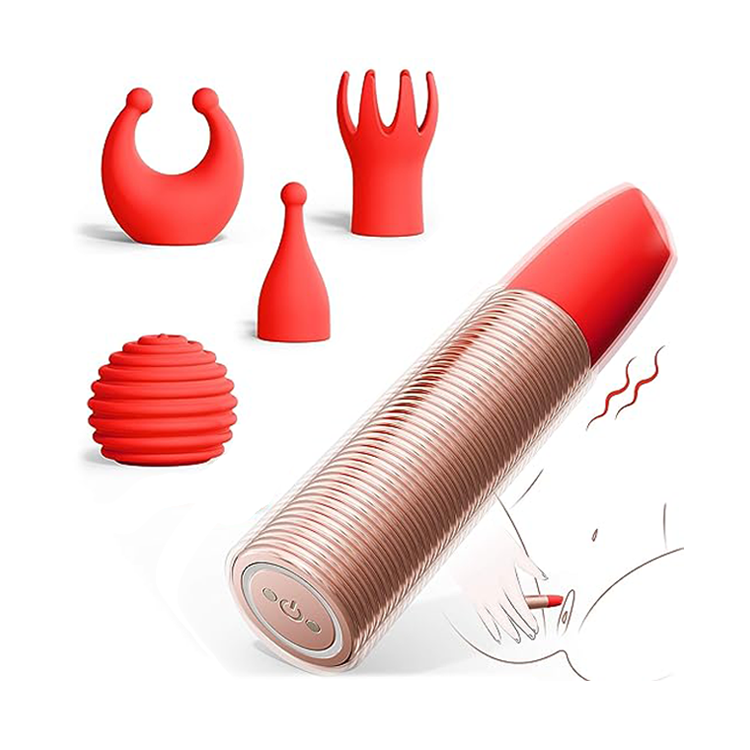 Versatile Clitoral Massager - Interchangeable Sleeves for Wellness