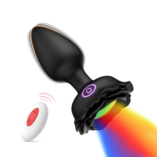 Color-Changing LED Anal Plug - Sensational Vibrating Wellness