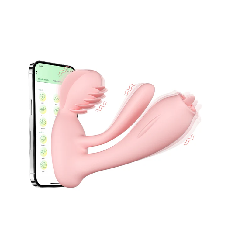 Elite 3-Motor Rabbit Massager - App-Controlled Thrusting Tech