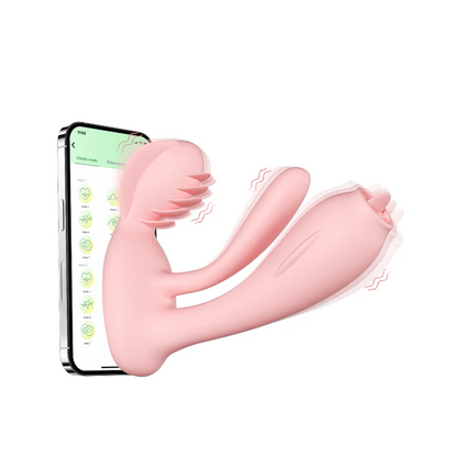 Elite 3-Motor Rabbit Massager - App-Controlled Thrusting Tech