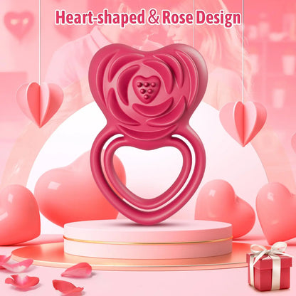 Rose-Inspired Performance Ring - Dual Stimulation for Him & Her