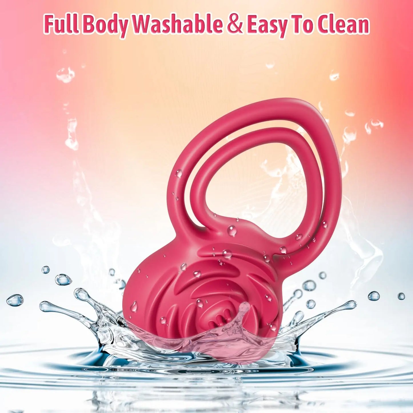 Rose-Inspired Performance Ring - Dual Stimulation for Him & Her
