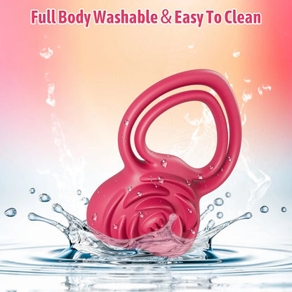 Rose-Inspired Performance Ring - Dual Stimulation for Him & Her
