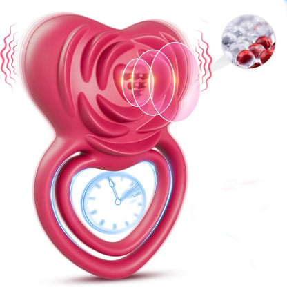 Rose-Inspired Performance Ring - Dual Stimulation for Him & Her