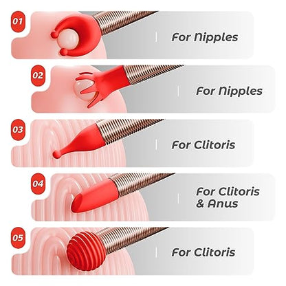 Versatile Clitoral Massager - Interchangeable Sleeves for Wellness