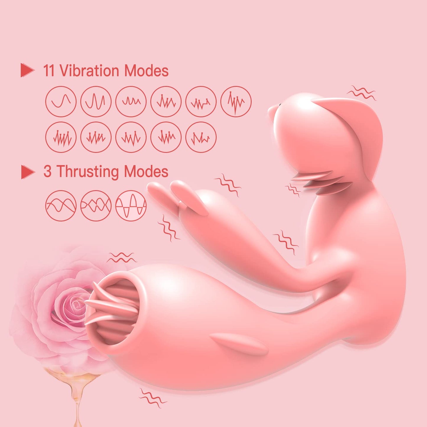 Elite 3-Motor Rabbit Massager - App-Controlled Thrusting Tech