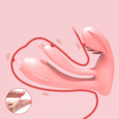 Elite 3-Motor Rabbit Massager - App-Controlled Thrusting Tech