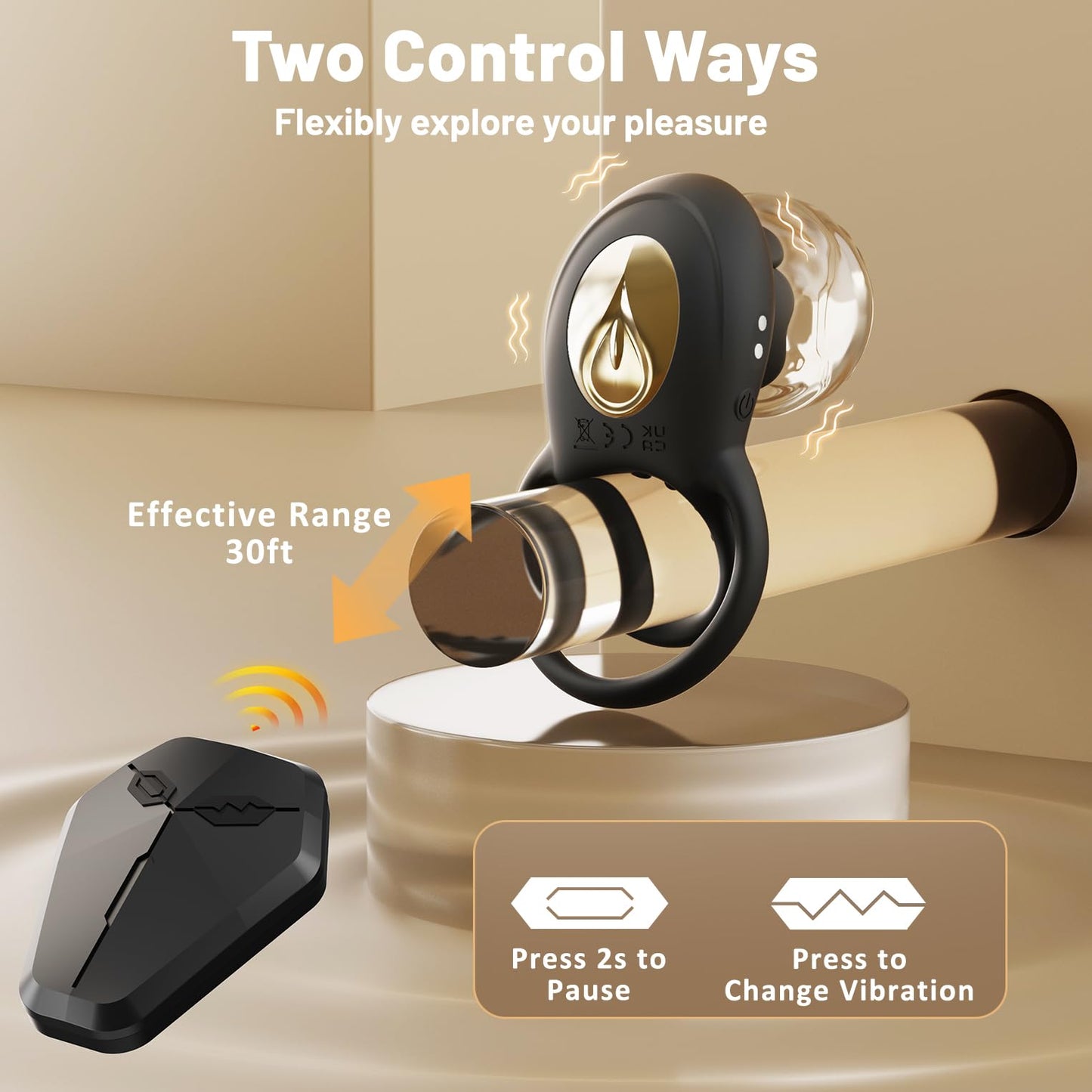 Enchanting Rose Performance Ring - Dual Stimulation Intimacy Tool