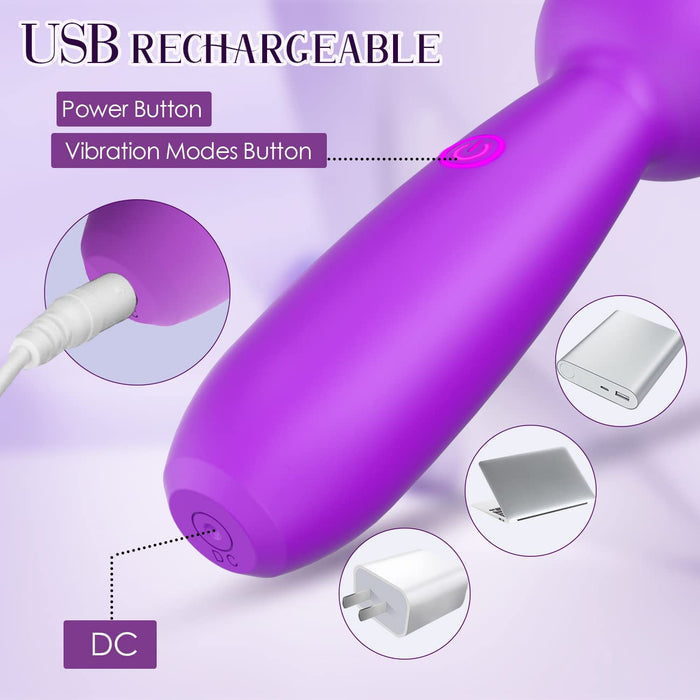 Discreet 10-Mode Mini Bullet Massager - Portable Personal Wellness