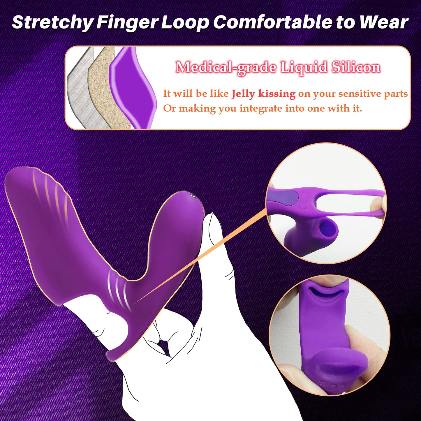 Dual-Vibration Finger Massager - Precision G-Spot Stimulation
