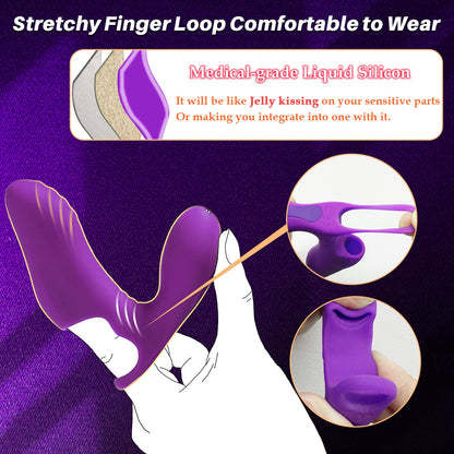 Dual-Vibration Finger Massager - Precision G-Spot Stimulation