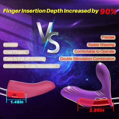 Dual-Vibration Finger Massager - Precision G-Spot Stimulation