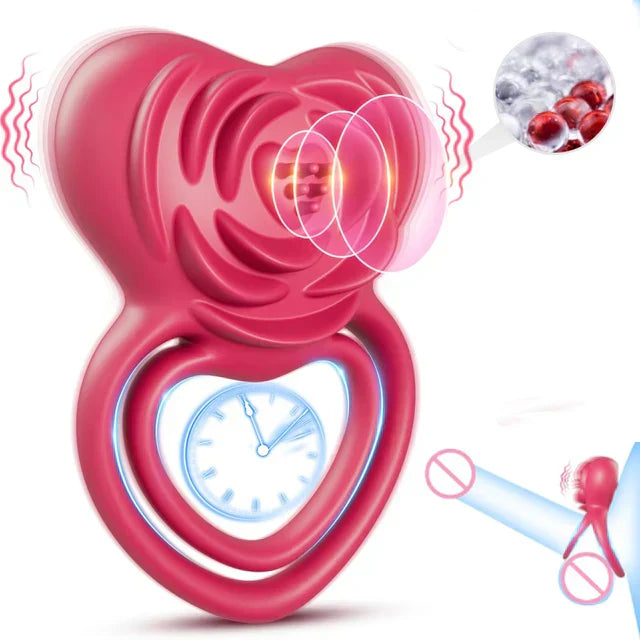 Rose-Inspired Performance Ring - Dual Stimulation for Him & Her