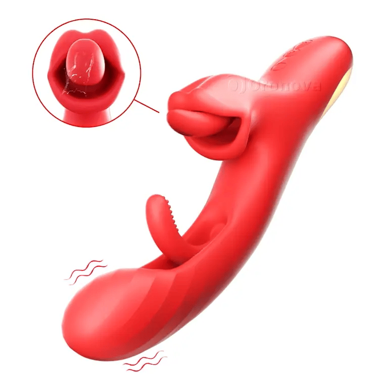 Ultimate Tongue Licking G-Spot Massager - Flapping & Rotating Tech