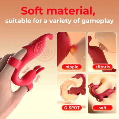 Rabbit Finger Massager - Precision Clitoral & G-Spot Stimulation Tool