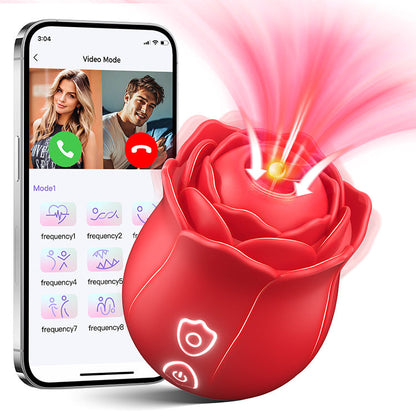 Smart Rosebud Suction Massager - App-Controlled Intimacy Technology