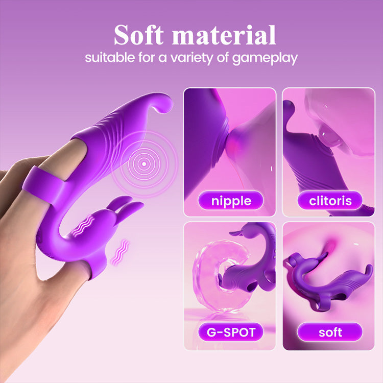 Rabbit Finger Massager - Precision Clitoral & G-Spot Stimulation Tool