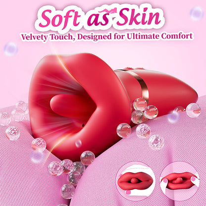 Ultimate 3-in-1 Mouth-Style Massager - Suction & Licking Technology