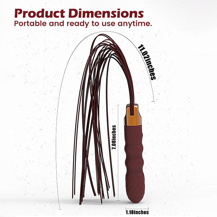 Seductive Vibrating Whip - Integrated G-Spot Massager for Sensory Play