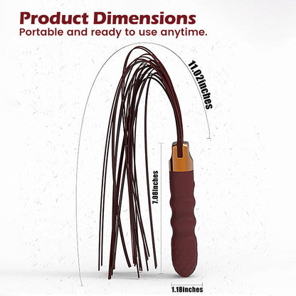 Seductive Vibrating Whip - Integrated G-Spot Massager for Sensory Play