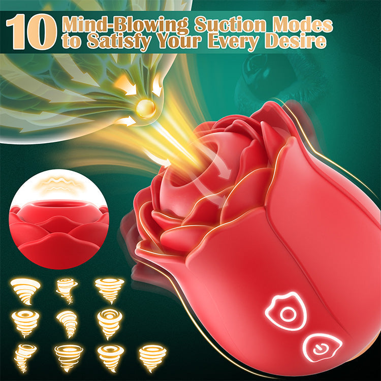 Smart Rosebud Suction Massager - App-Controlled Intimacy Technology