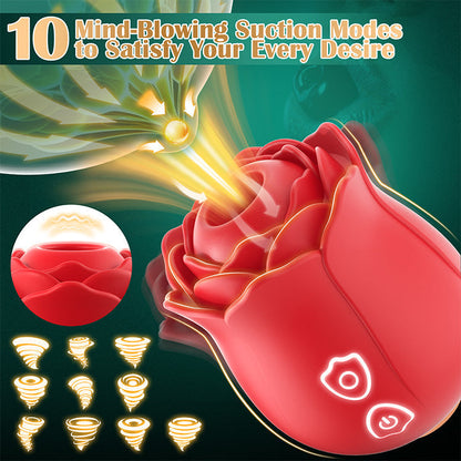 Smart Rosebud Suction Massager - App-Controlled Intimacy Technology