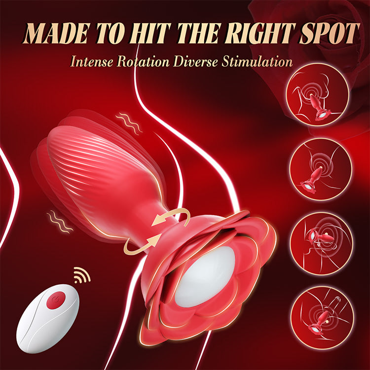 Ultimate 360° Rotating Massager - LED Lights & Wireless Remote Control