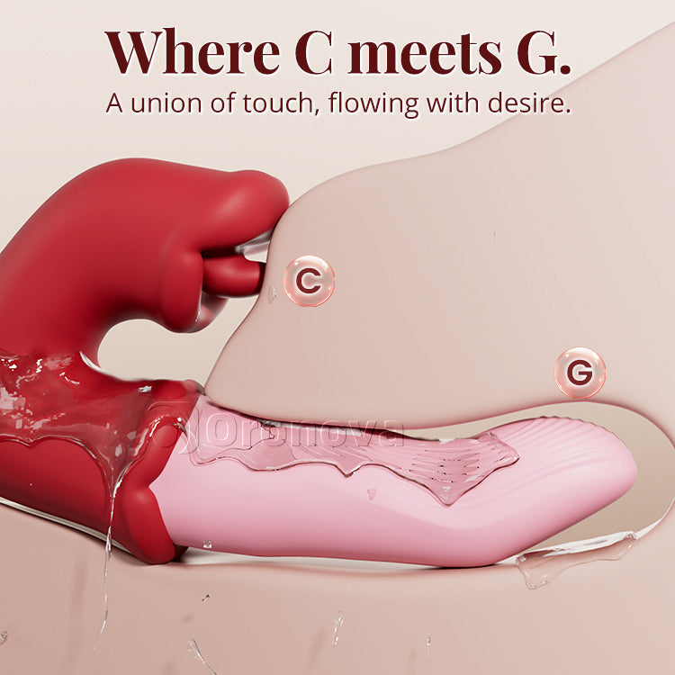 Elite Tongue-Licking G-Spot Massager - Waterproof Dual Stimulation Wellness