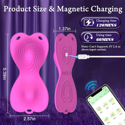 Smart Dual-Motor Wearable Massager - High-Intensity App Control