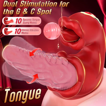 Creative 2-in-1 Octopus Massager - 10-Mode Tongue Teasing Technology
