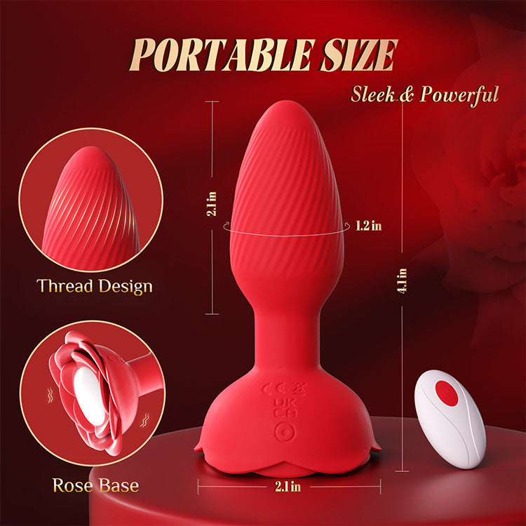 Ultimate 360° Rotating Massager - LED Lights & Wireless Remote Control