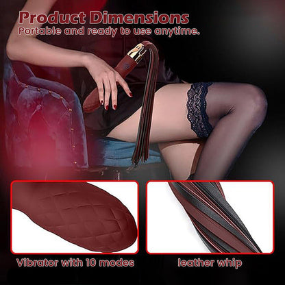 Seductive Vibrating Whip - Integrated G-Spot Massager for Sensory Play