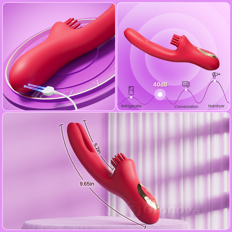 Ultimate 3-in-1 Rabbit Massager - Precision Tickling Vibration Tech