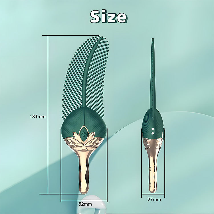 Discreet 10-Mode Feather Massager - Silent & Powerful Wellness