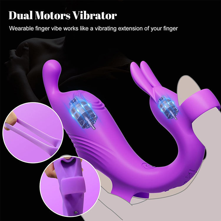 Rabbit Finger Massager - Precision Clitoral & G-Spot Stimulation Tool