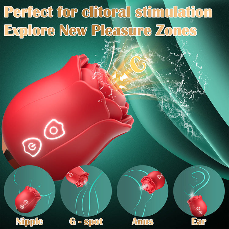Smart Rosebud Suction Massager - App-Controlled Intimacy Technology