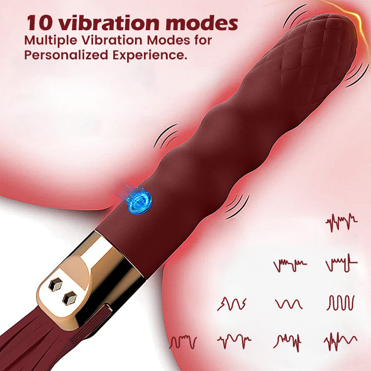 Seductive Vibrating Whip - Integrated G-Spot Massager for Sensory Play