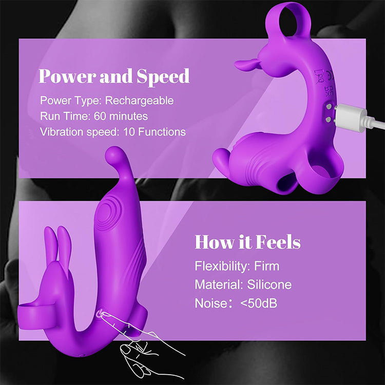 Rabbit Finger Massager - Precision Clitoral & G-Spot Stimulation Tool