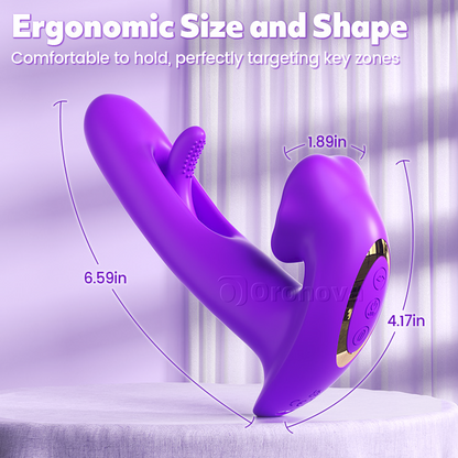 Ultimate G-Spot Massager - Combined Thrusting, Licking & Vibrating Power