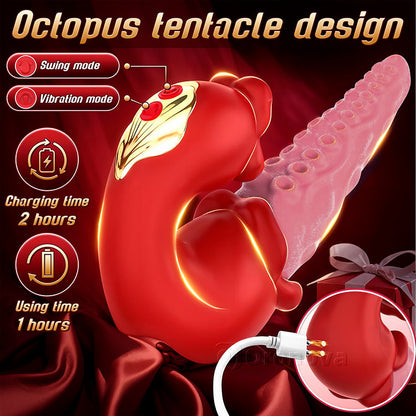 Creative 2-in-1 Octopus Massager - 10-Mode Tongue Teasing Technology
