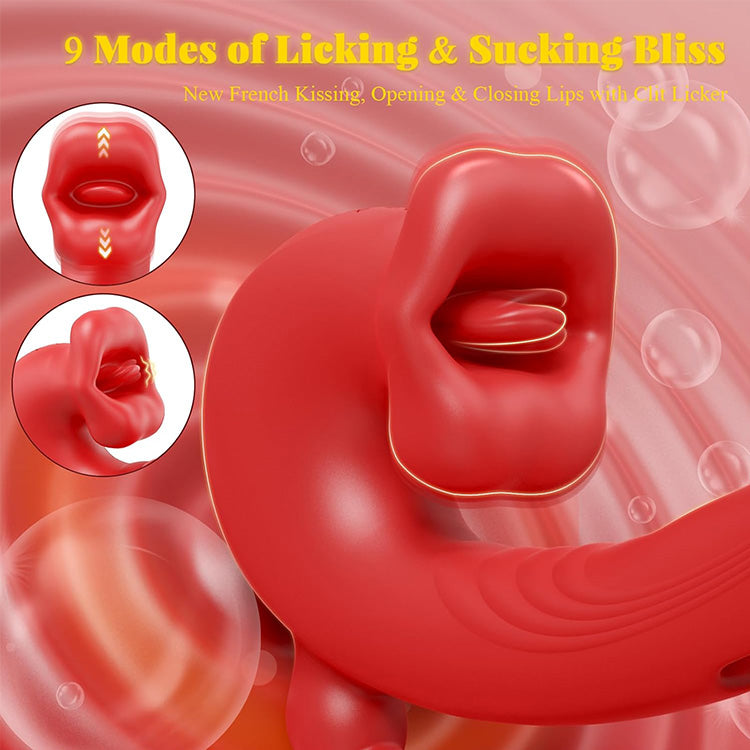 Smart 5-in-1 Multi-Zone Massager - App-Controlled Lick, Suck & Vibe Tech