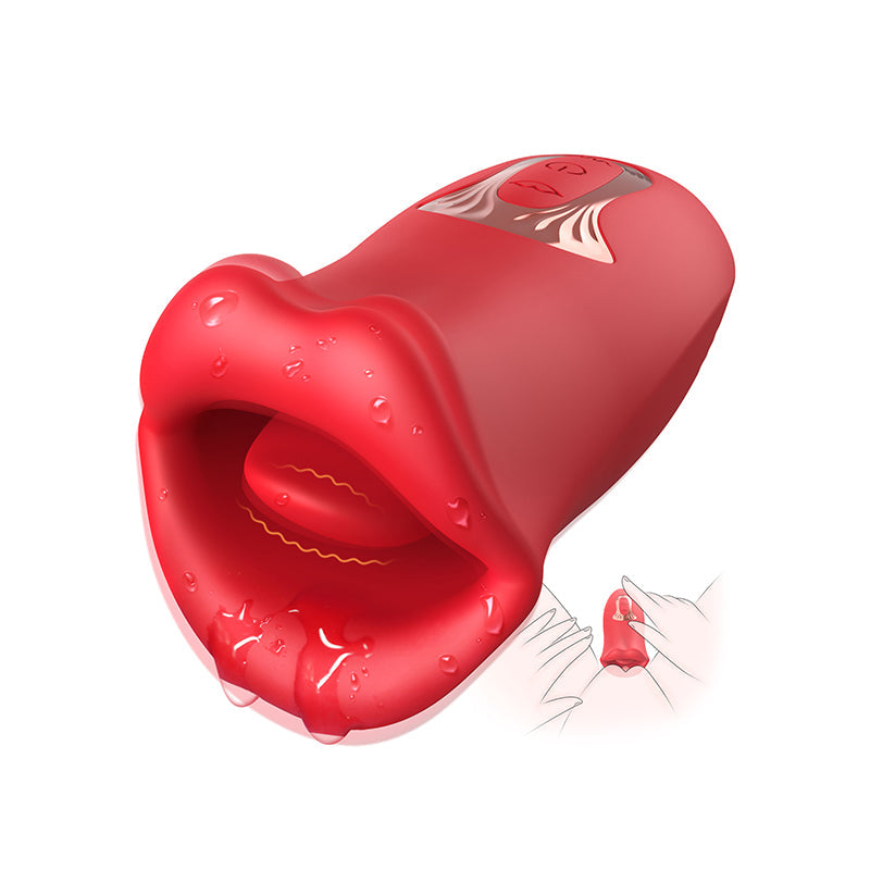 Innovative Kissing Intimacy Toy - Realistic Vibrating Tongue Technology