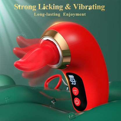 Premium 5-in-1 Rose Sucking Massager - G-Spot & Clit Stimulation with LCD