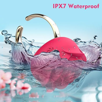 Luxurious 10-Mode Rose Silicone Massager - Rechargeable Clitoral Wellness
